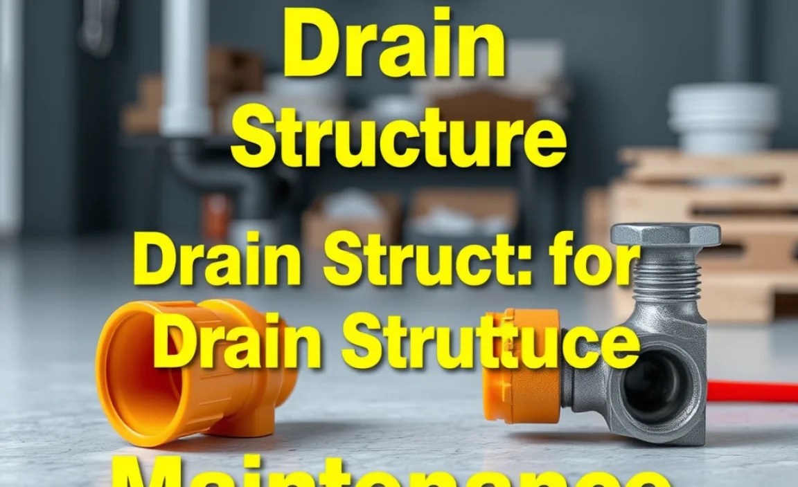 Materials and Tools for Drain Structure Maintenance