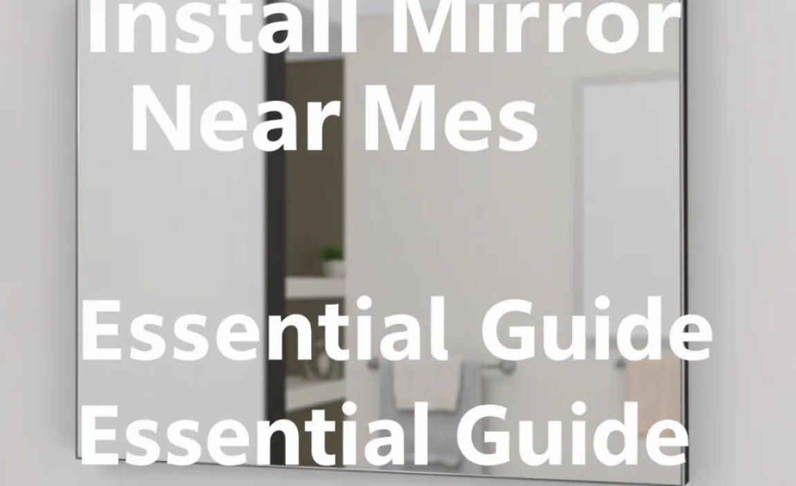 Mirror Installation: Weight Considerations and Hardware Options