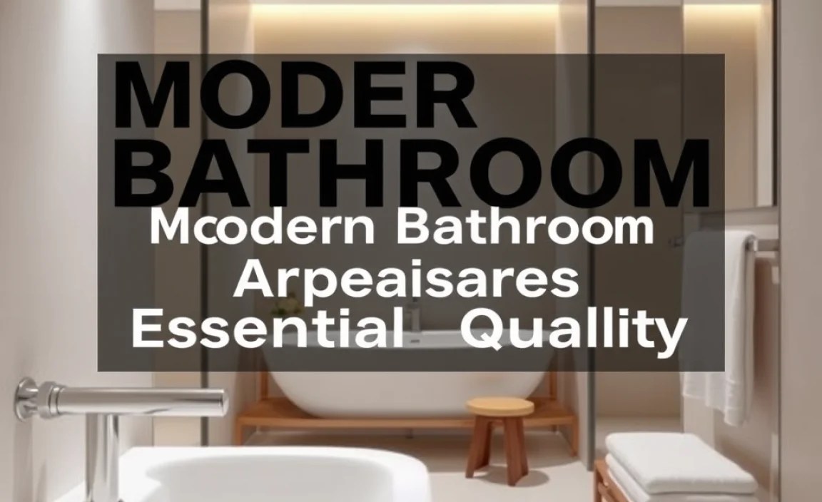 Modern Bathroom Accessories: Essential Hotel Quality