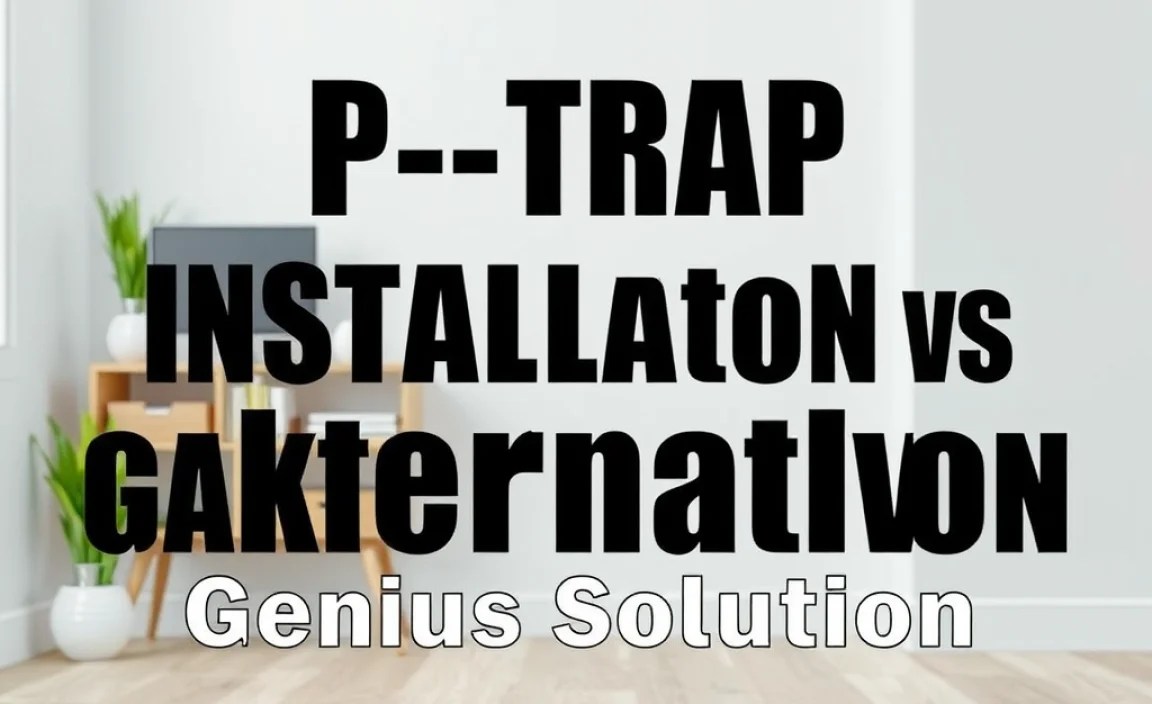 P-Trap Installation Vs Alternative: Genius Solution