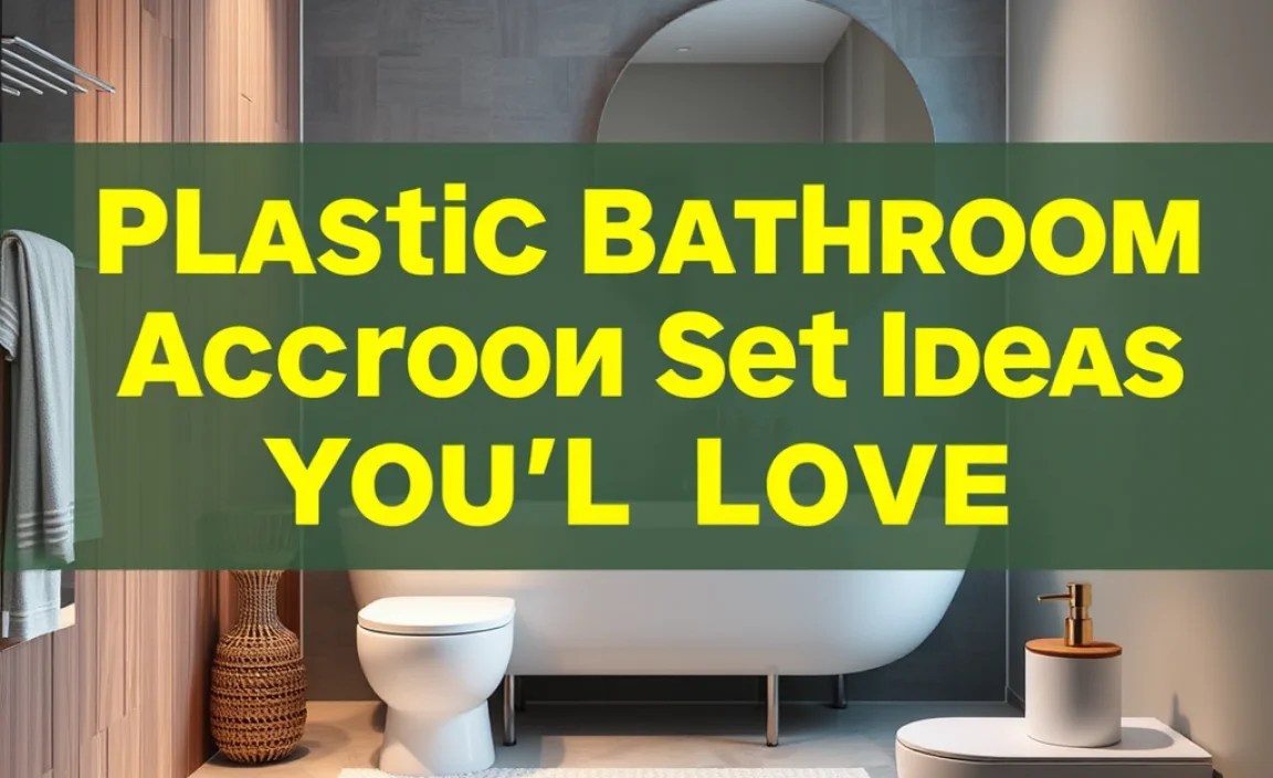 Plastic Bathroom Accessory Set Ideas