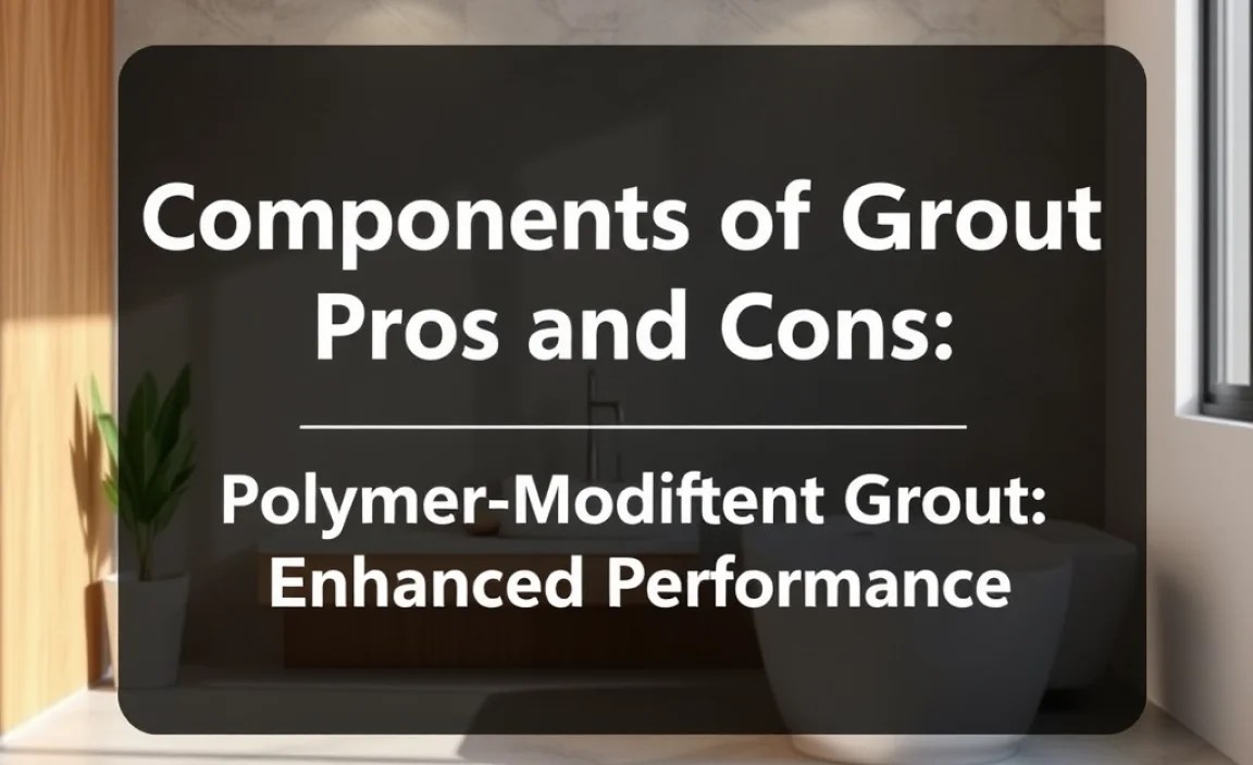 Polymer-Modified Cement Grout: Enhanced Performance