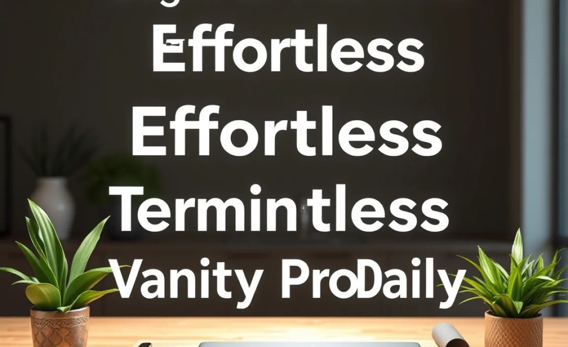 Practicing Vanity Terminology Daily