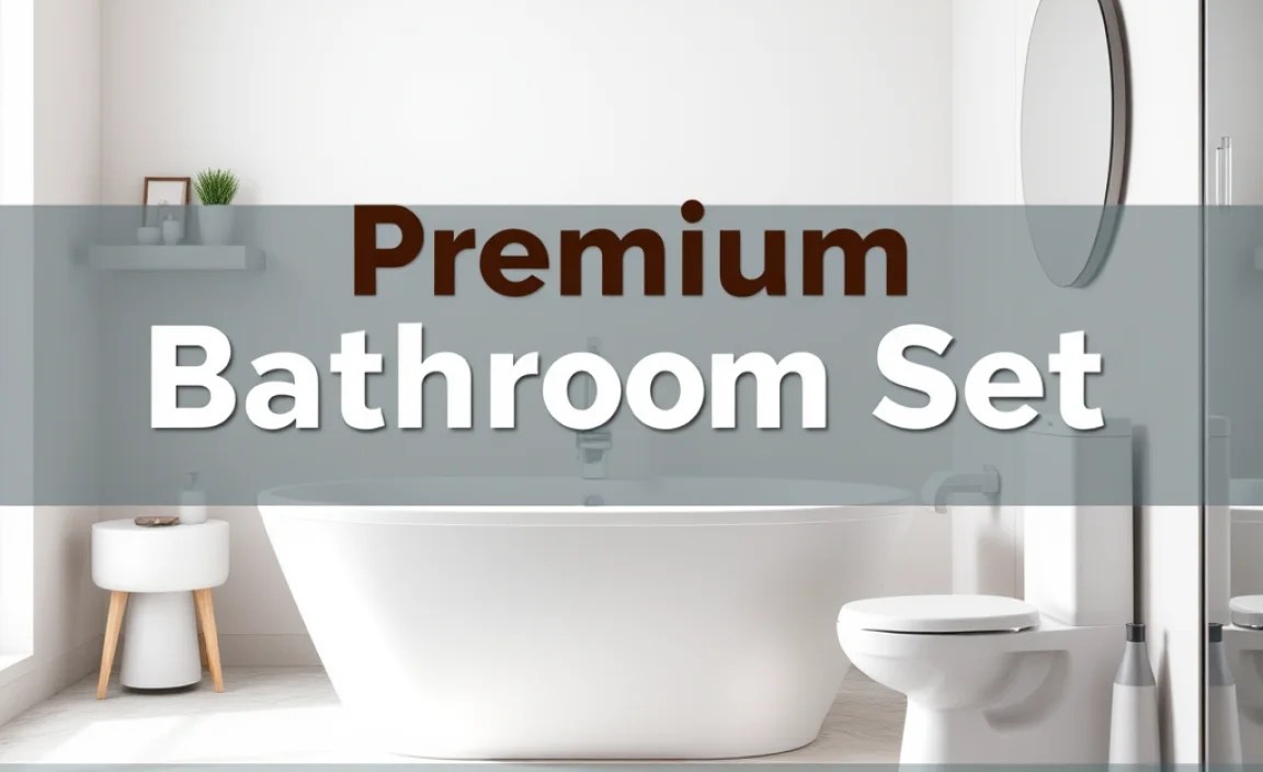 Premium Plastic Bathroom Set: Essential Style