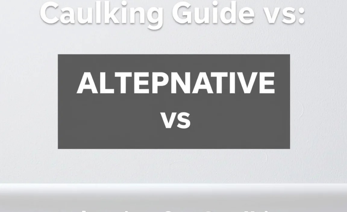 Preparing for Caulking or Alternatives