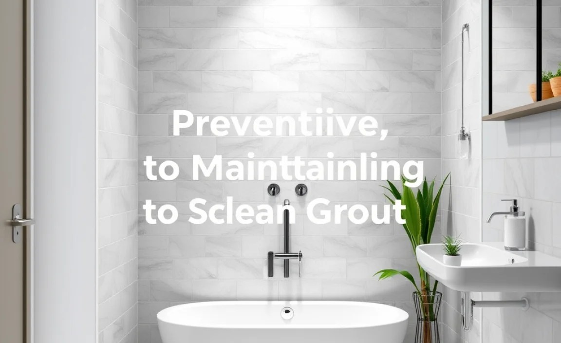 Preventative Measures to Maintain Clean Grout