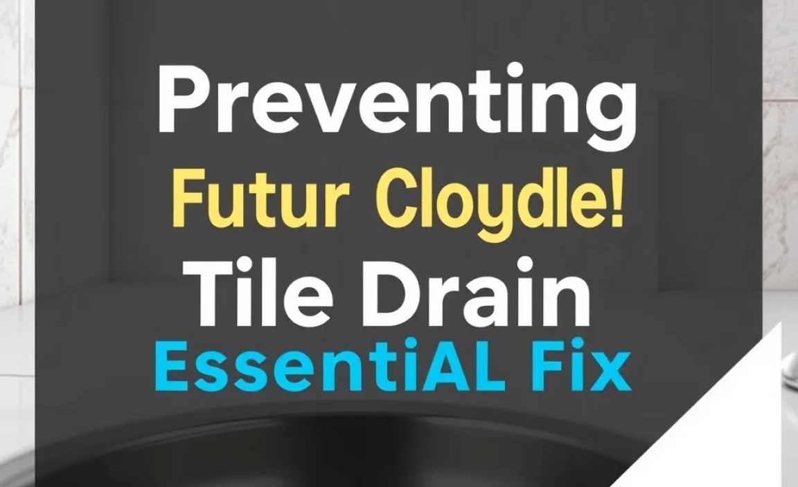 Preventing Future Clogged Tile Drains