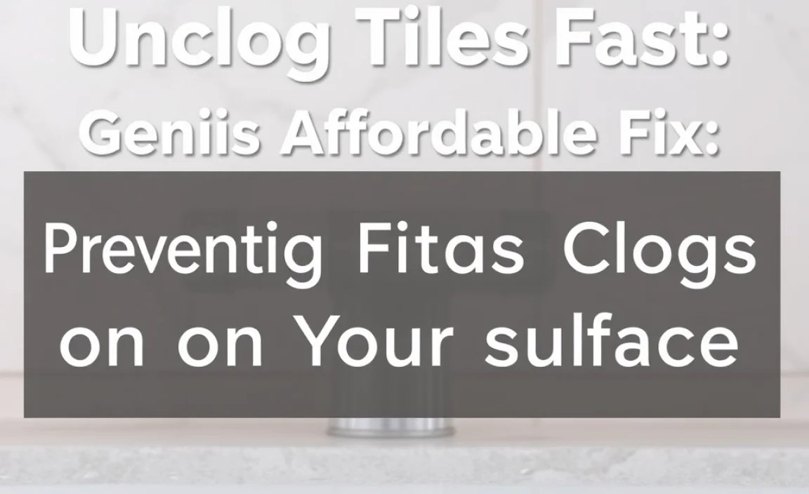 Preventing Future Clogs on Your Tiled Surfaces