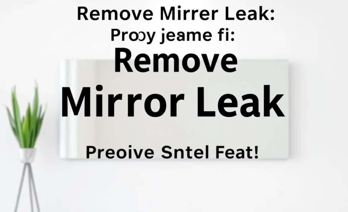 Preventing Future Mirror Leaks