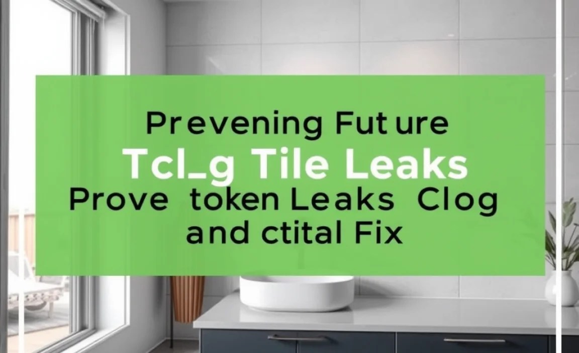 Preventing Future Tile Leaks and Clogs