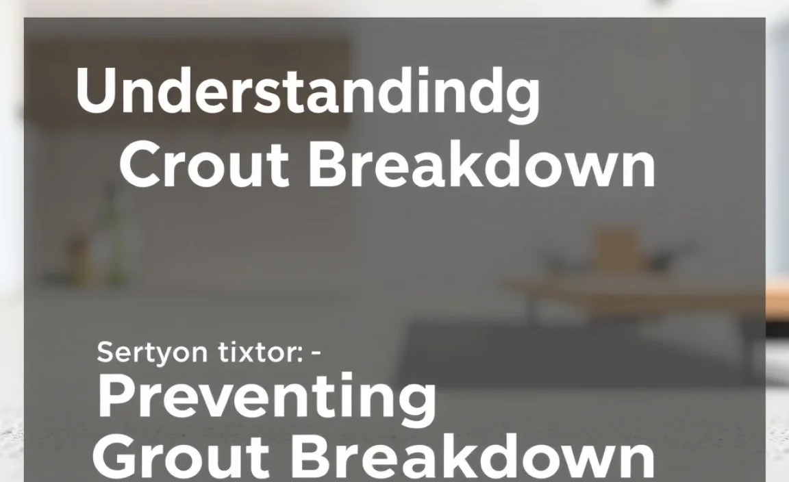 Preventing Grout Breakdown
