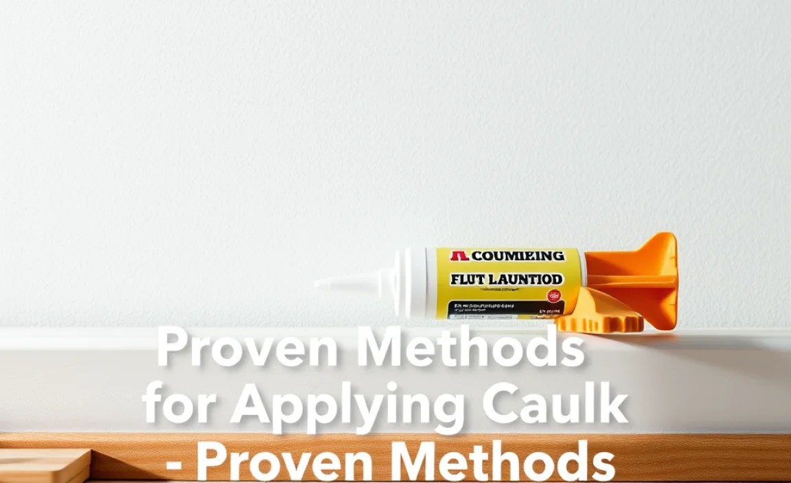 Proven Methods for Applying Caulk