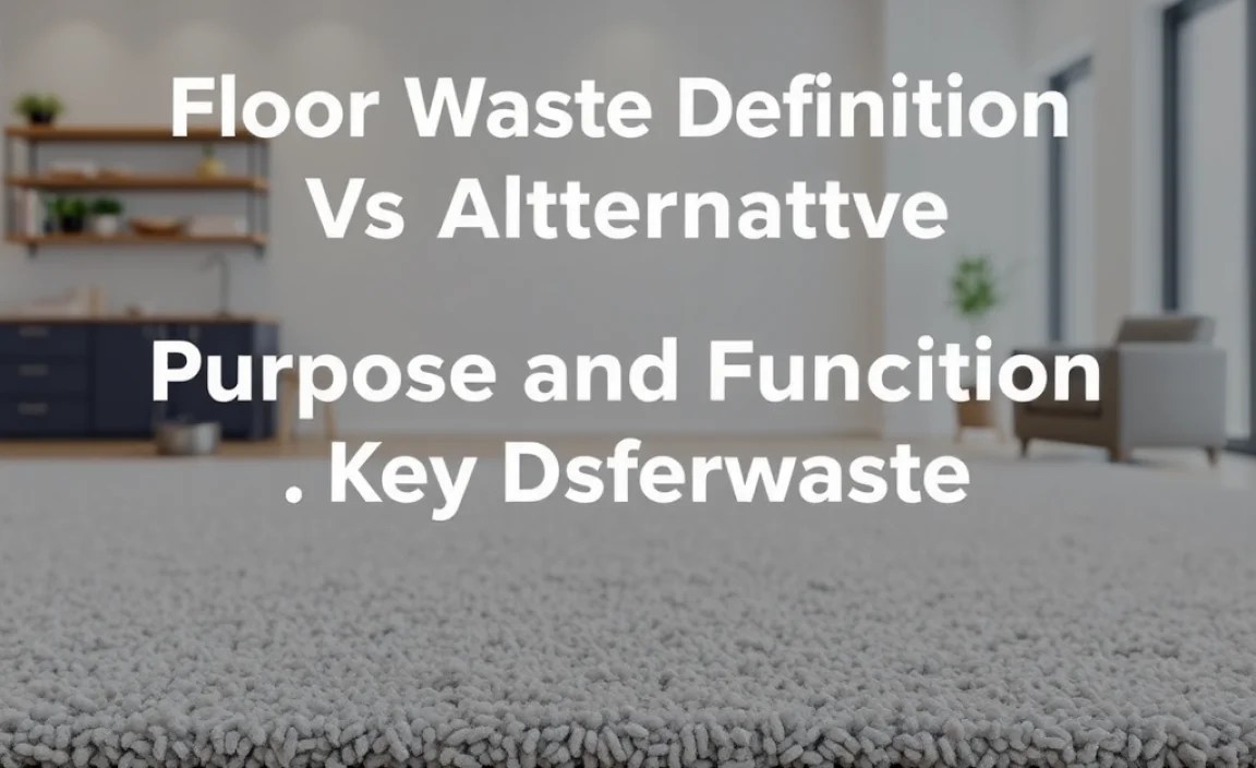 Purpose and Function of Floor Waste