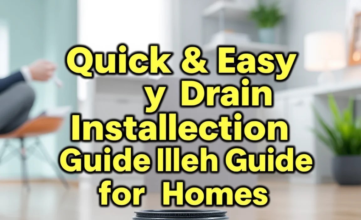 Quick & Easy Drain Installation Guide for Homes