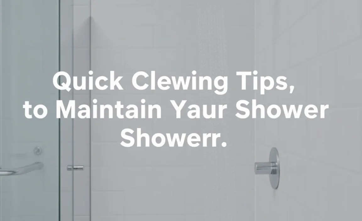 Quick Cleaning Tips to Maintain Your Shower