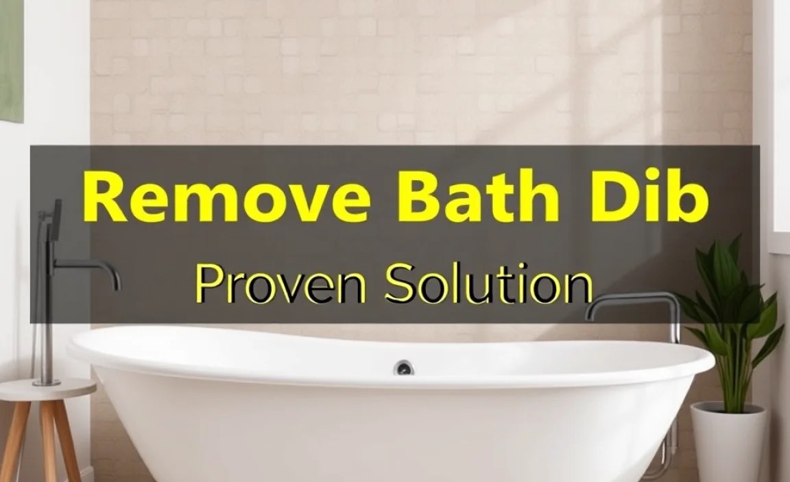 Remove Bathtub DIY: Proven, Easy Solution