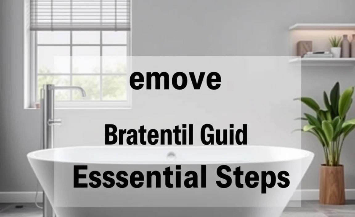 Remove Bathtub Guide: Essential Steps