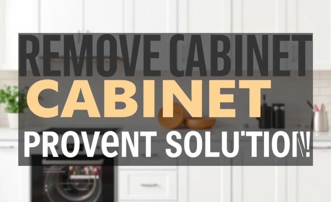 Remove Cabinet Leak: Proven Effortless Solution