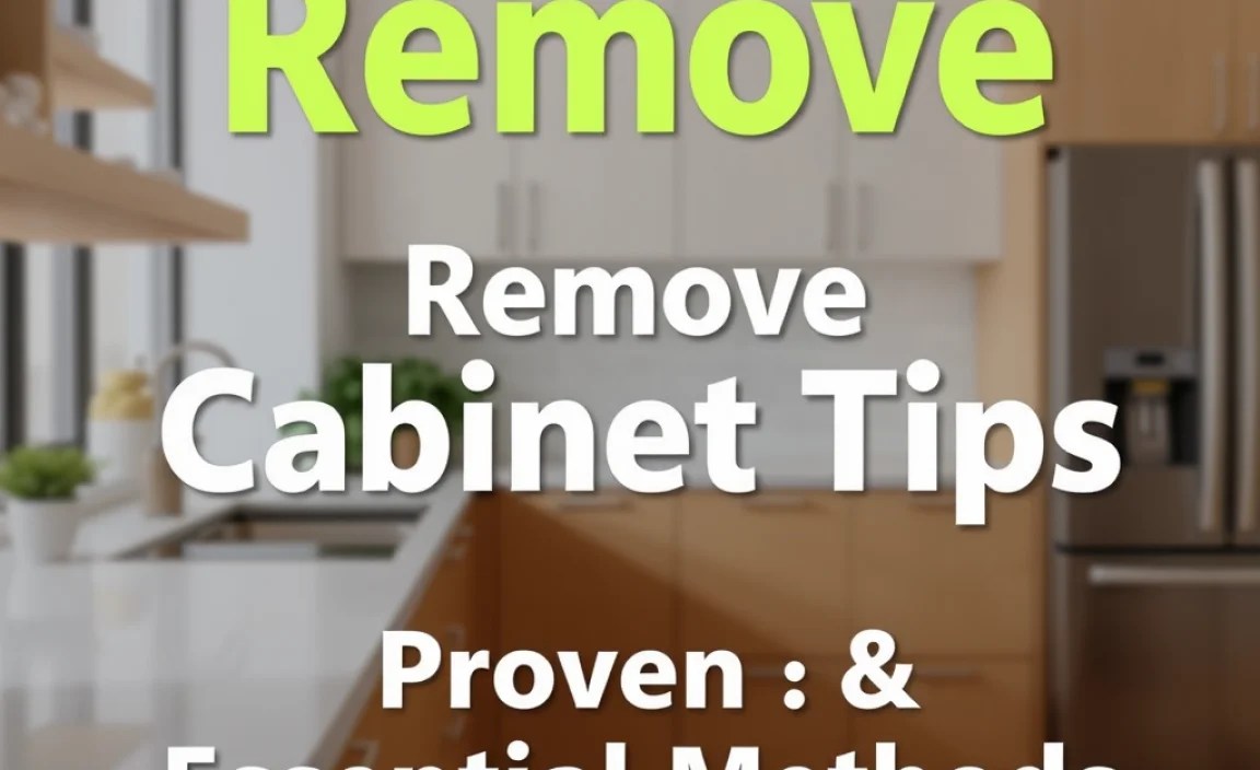 Remove Cabinet Tips: Proven & Essential Methods