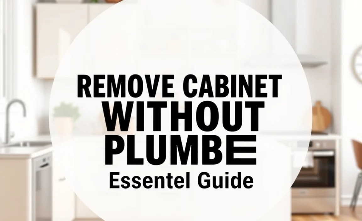Remove Cabinet Without Plumber: Essential Guide