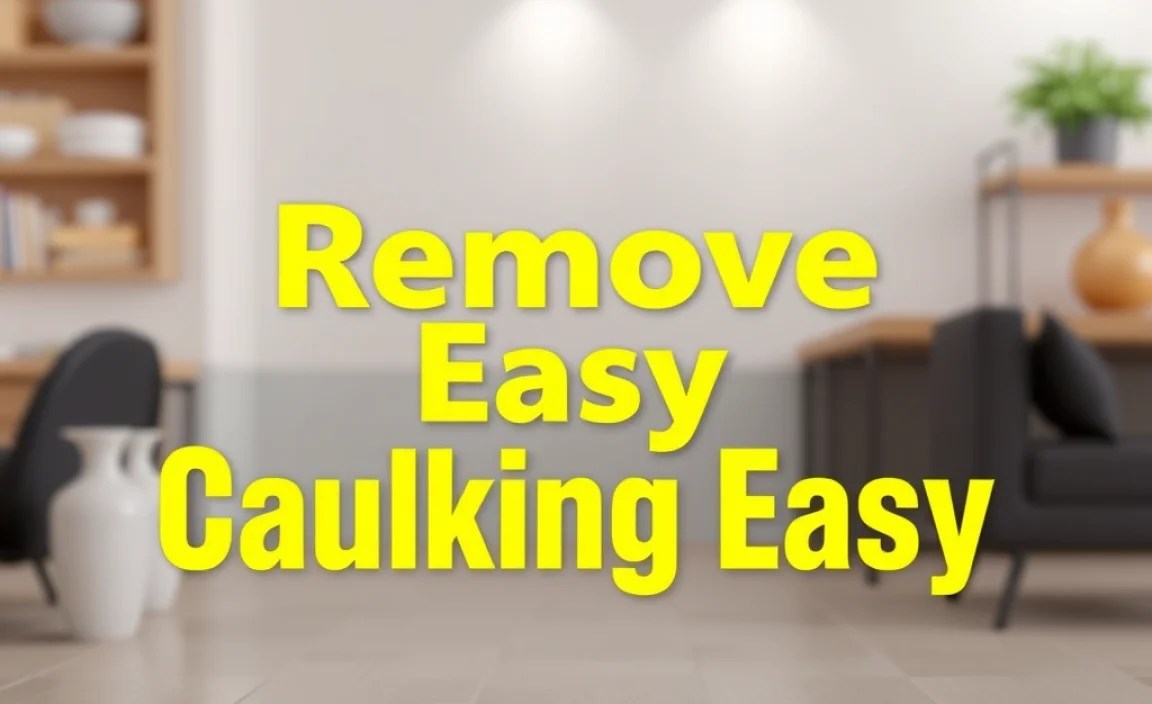 Remove Caulking Easy: Essential Guide