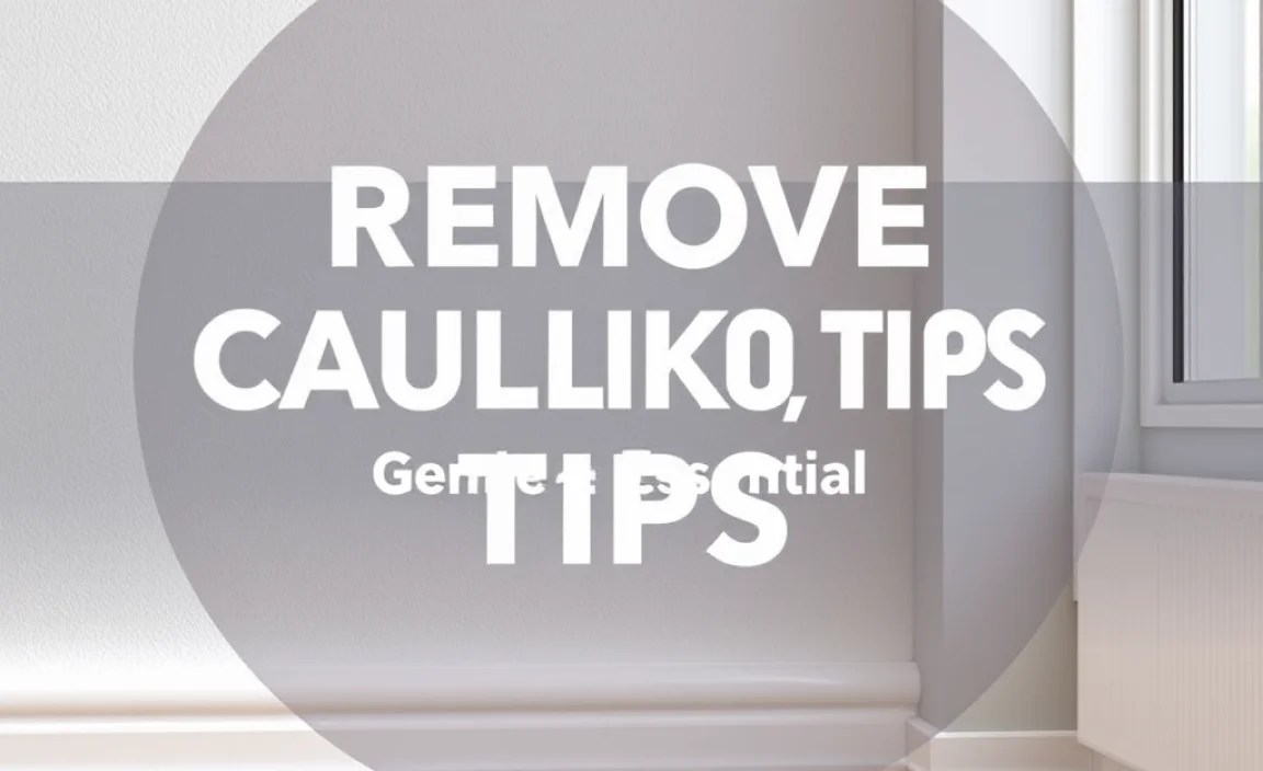 Remove Caulking Tips: Genius & Essential
