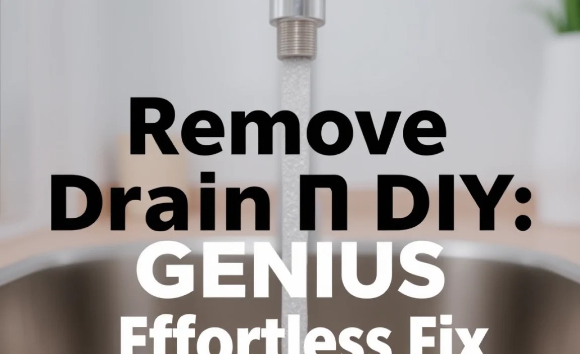 Remove Drain DIY: Genius Effortless Fix