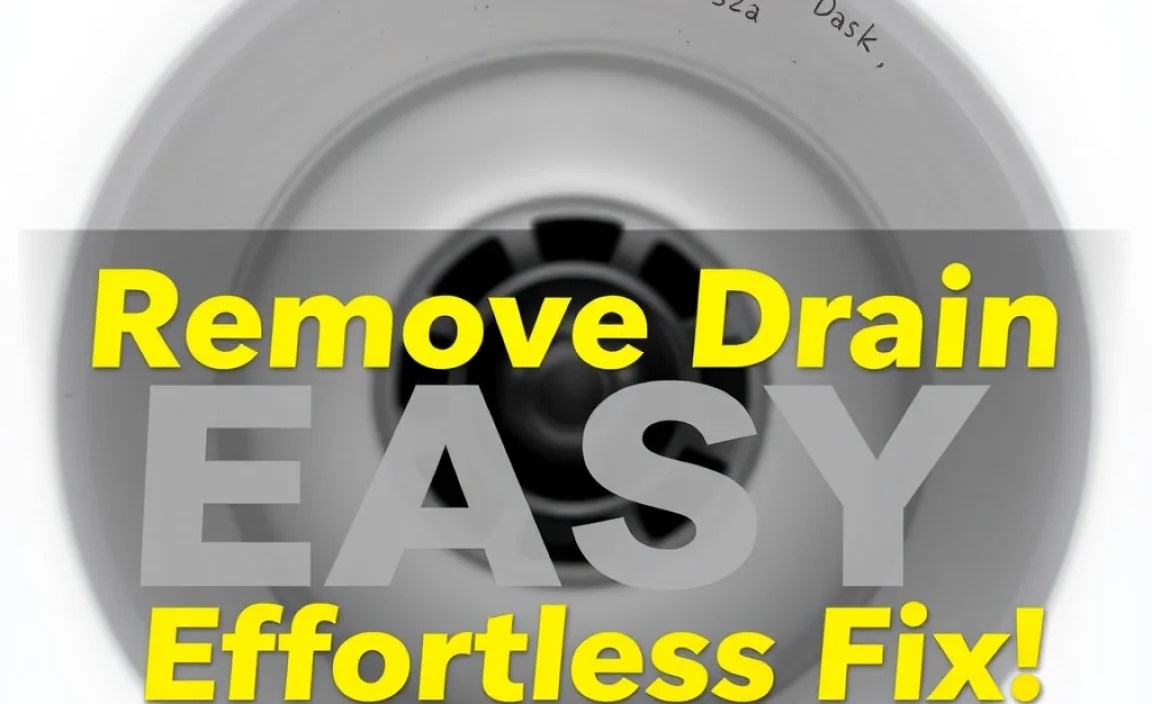 Remove Drain Easy: Effortless Fix!