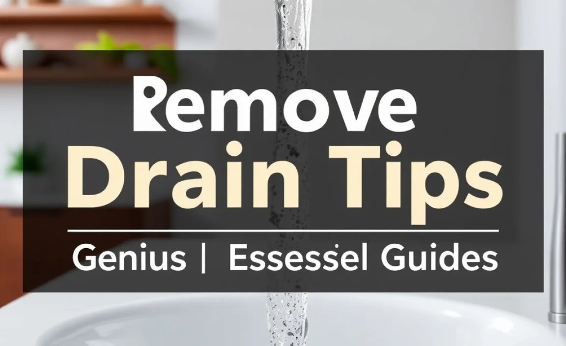 Remove Drain Tips: Genius & Essential Guides
