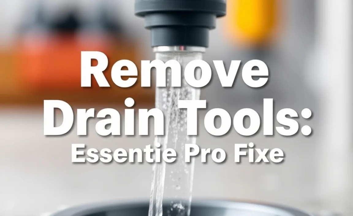 Remove Drain Tools: Essential Pro Fixes