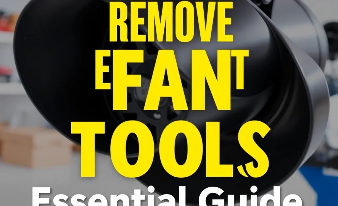 Remove Exhaust Fan Tools: Essential Guide