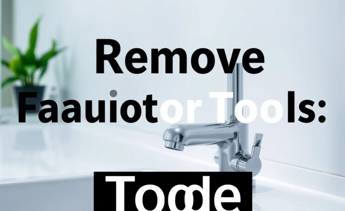Remove Faucet Tools: Easy Essential Guide