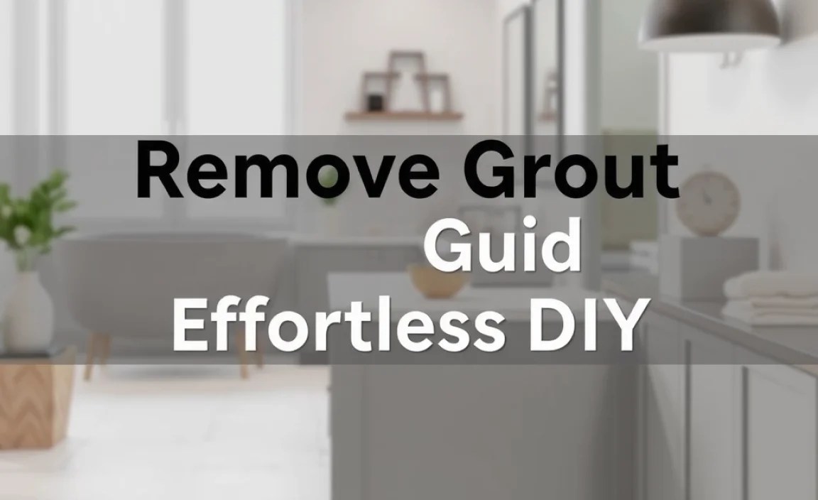 Remove Grout Guide: Effortless DIY