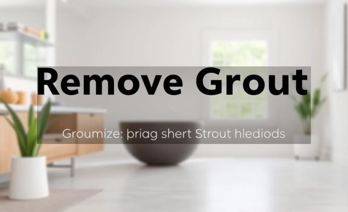 Remove Grout Tips: Proven Effortless Methods
