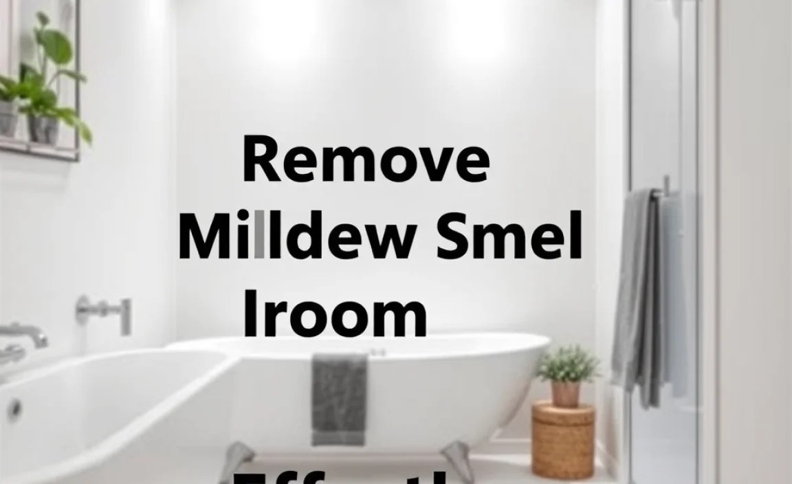 Remove Mildew Smell Bathroom: Effortless