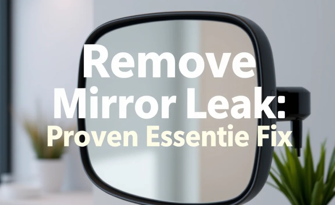 Remove Mirror Leak: Proven Essential Fix