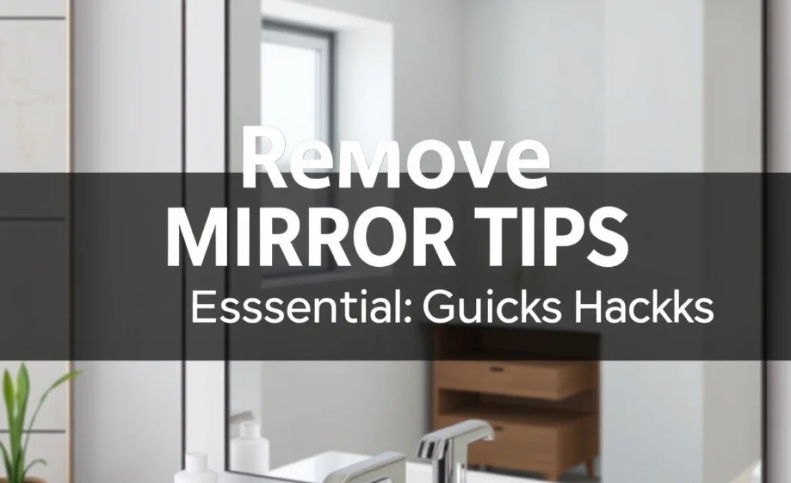Remove Mirror Tips: Essential Guide; Genius Hacks