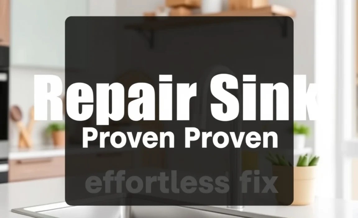 Repair Sink Easy: Proven Effortless Fix