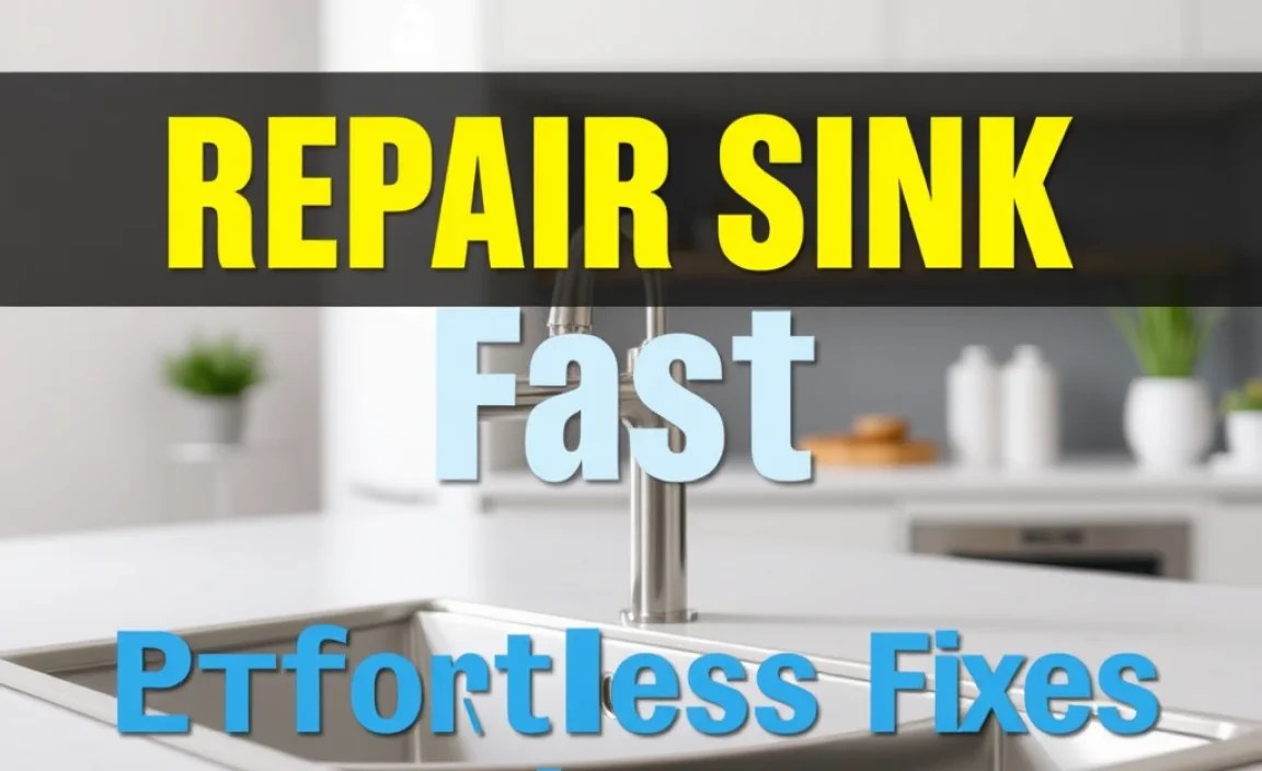Repair Sink Fast: Proven Effortless Fixes