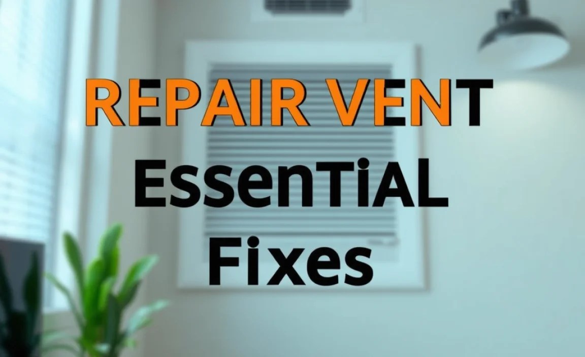 Repair Vent DIY: Essential Fixes