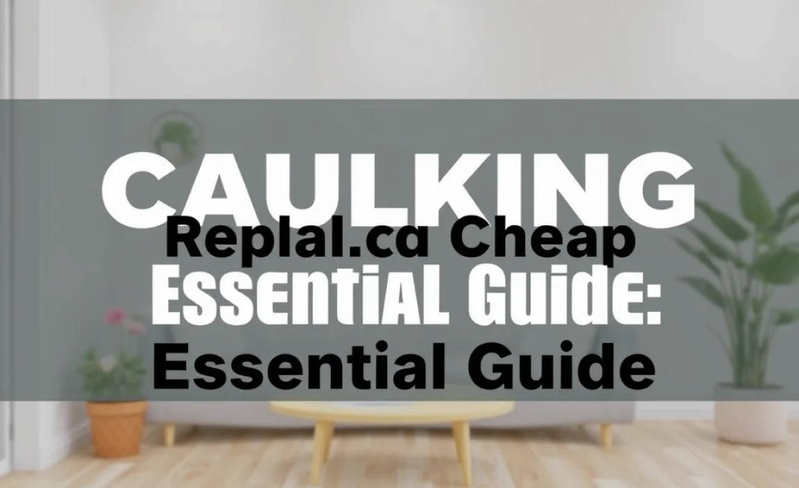Replace Caulking Cheap: Essential Guide