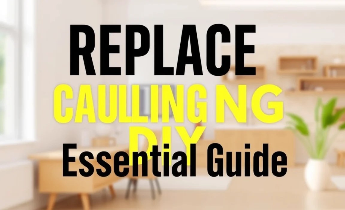 Replace Caulking DIY: Essential Guide