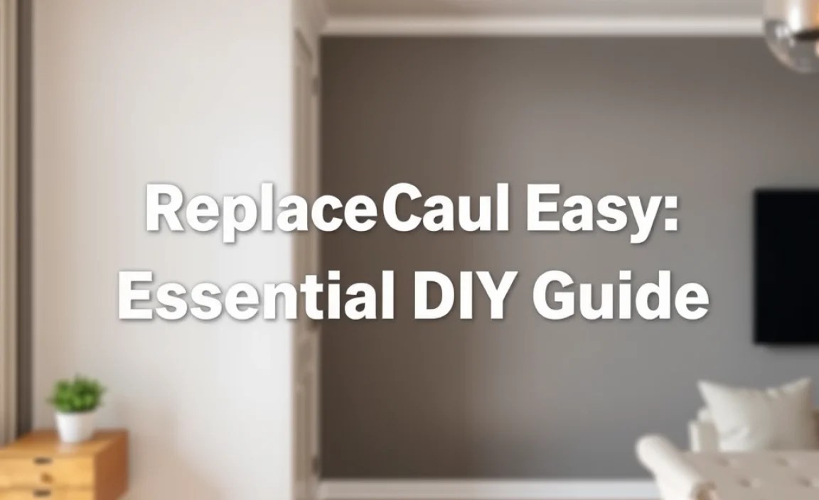 Replace Caulking Easy: Essential DIY Guide