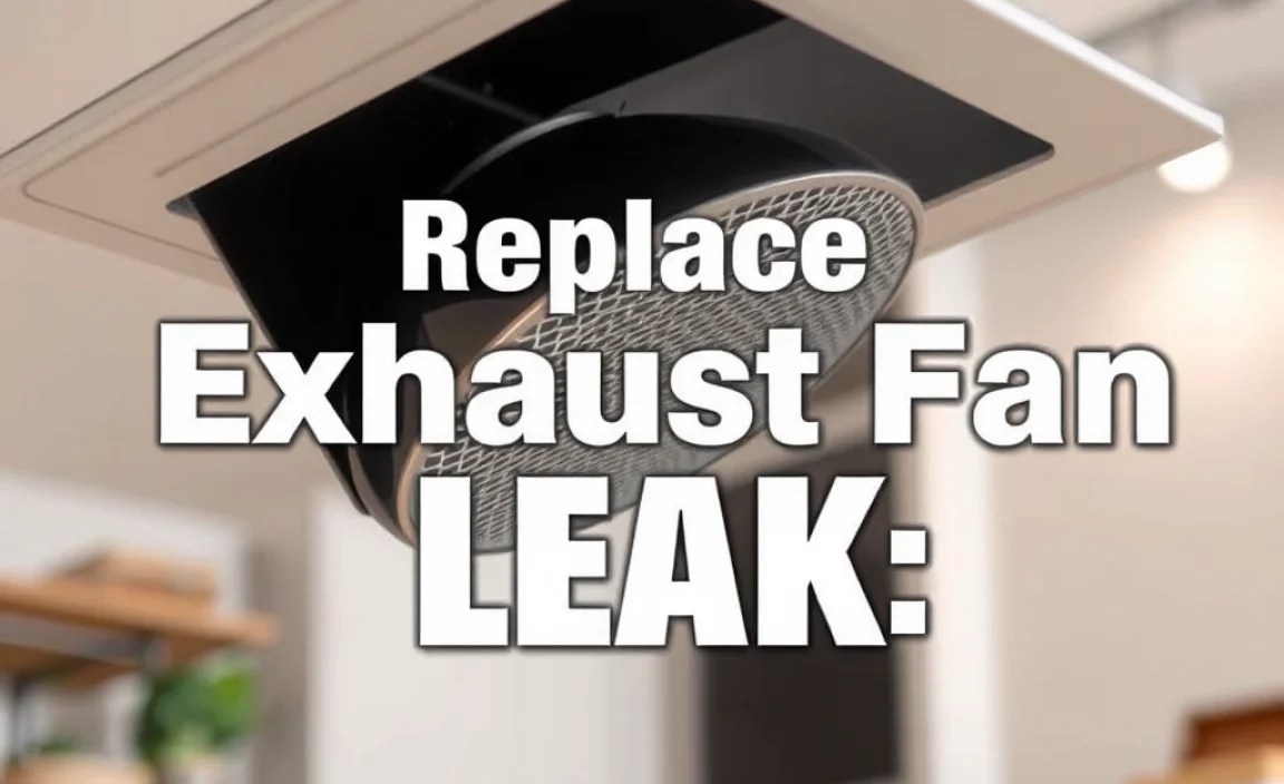 Replace Exhaust Fan Leak: Essential Fix