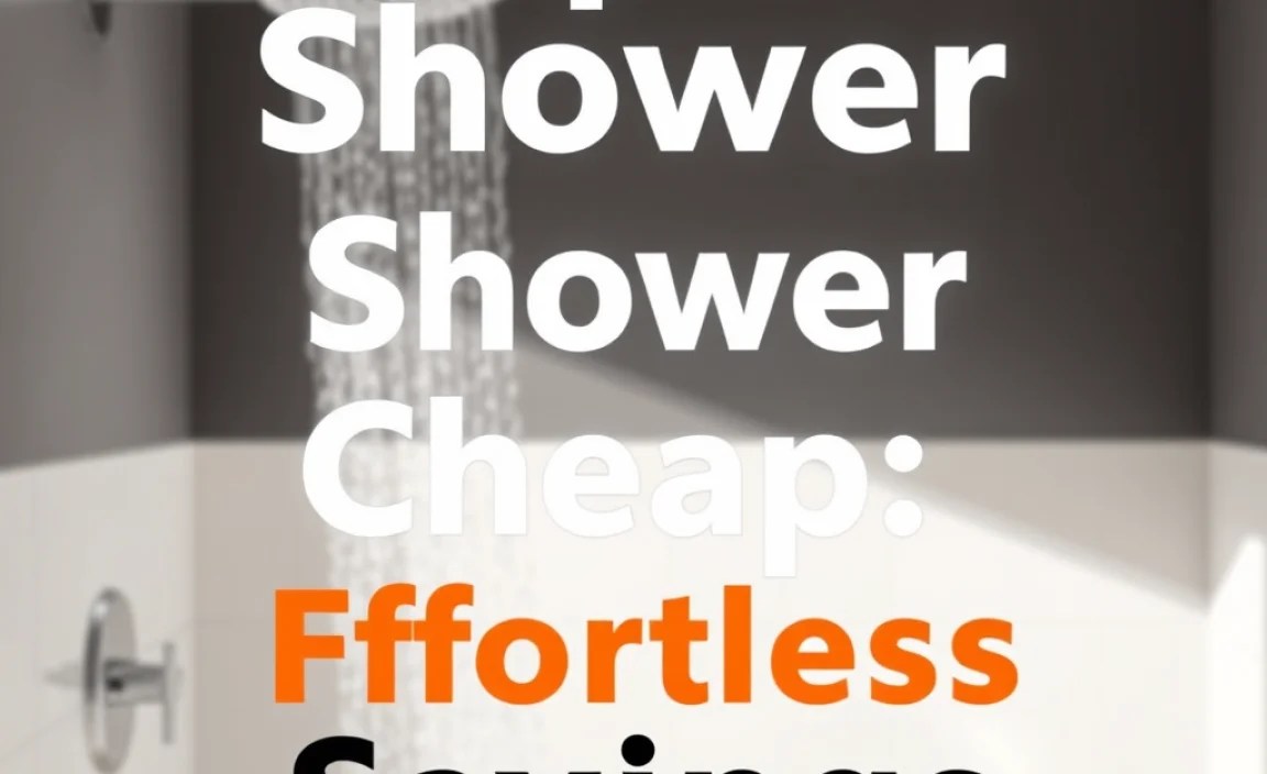 Replace Shower Cheap: Effortless Savings
