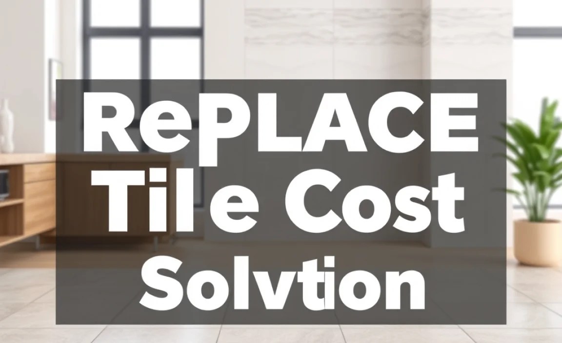 Replace Tiles Cost: Genius & Affordable Solution