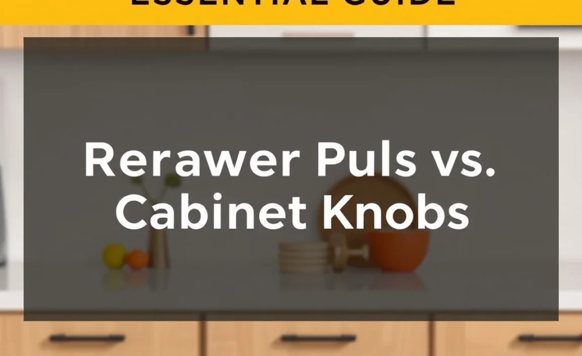 Replacing Drawer Pulls vs. Cabinet Knobs