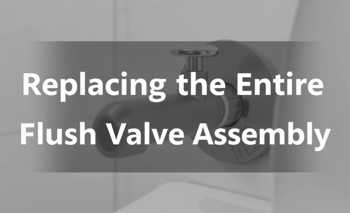 Replacing the Entire Flush Valve Assembly