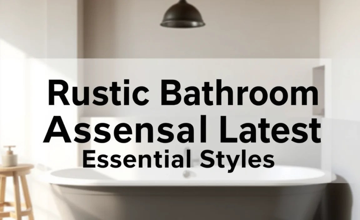 Rustic Bathroom Accessories Latest: Essential Styles
