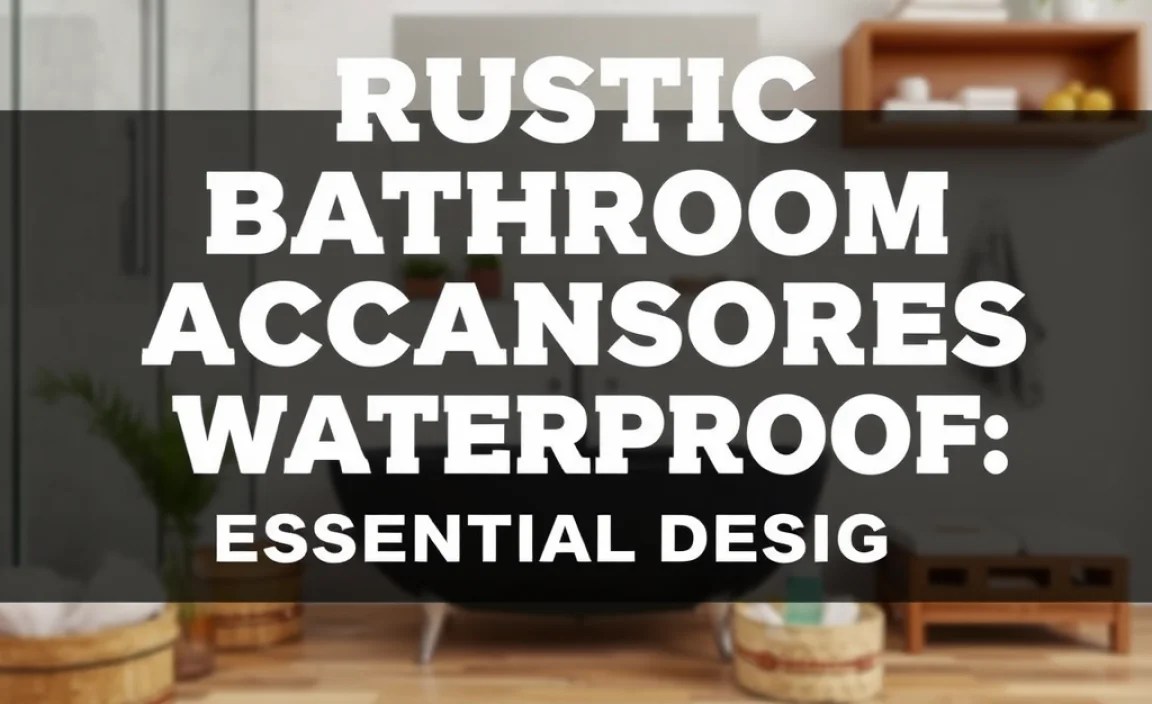 Rustic Bathroom Accessories Waterproof: Essential Design
